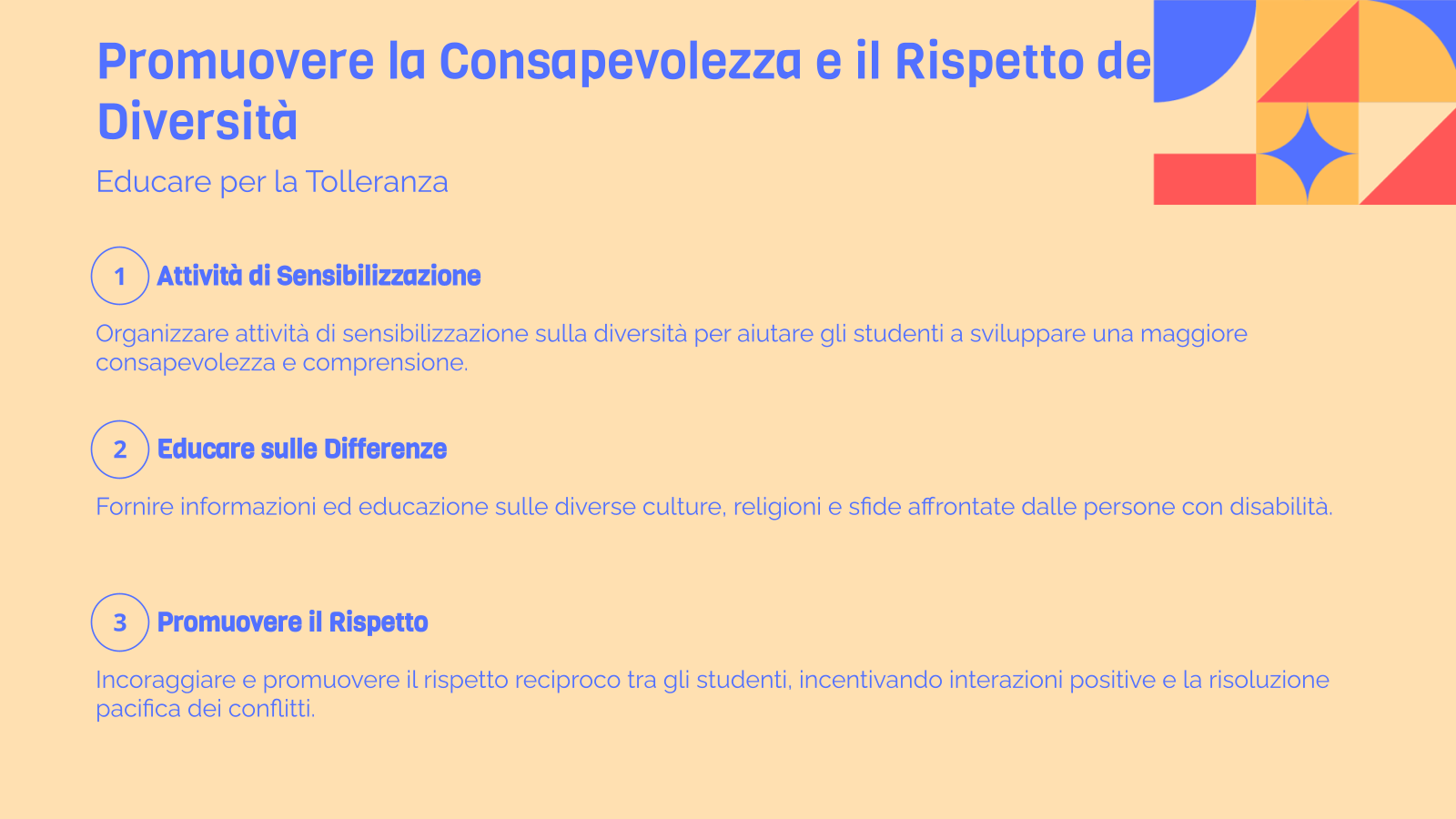 Promuovere la Consapevolezza e il Rispetto della Diversità