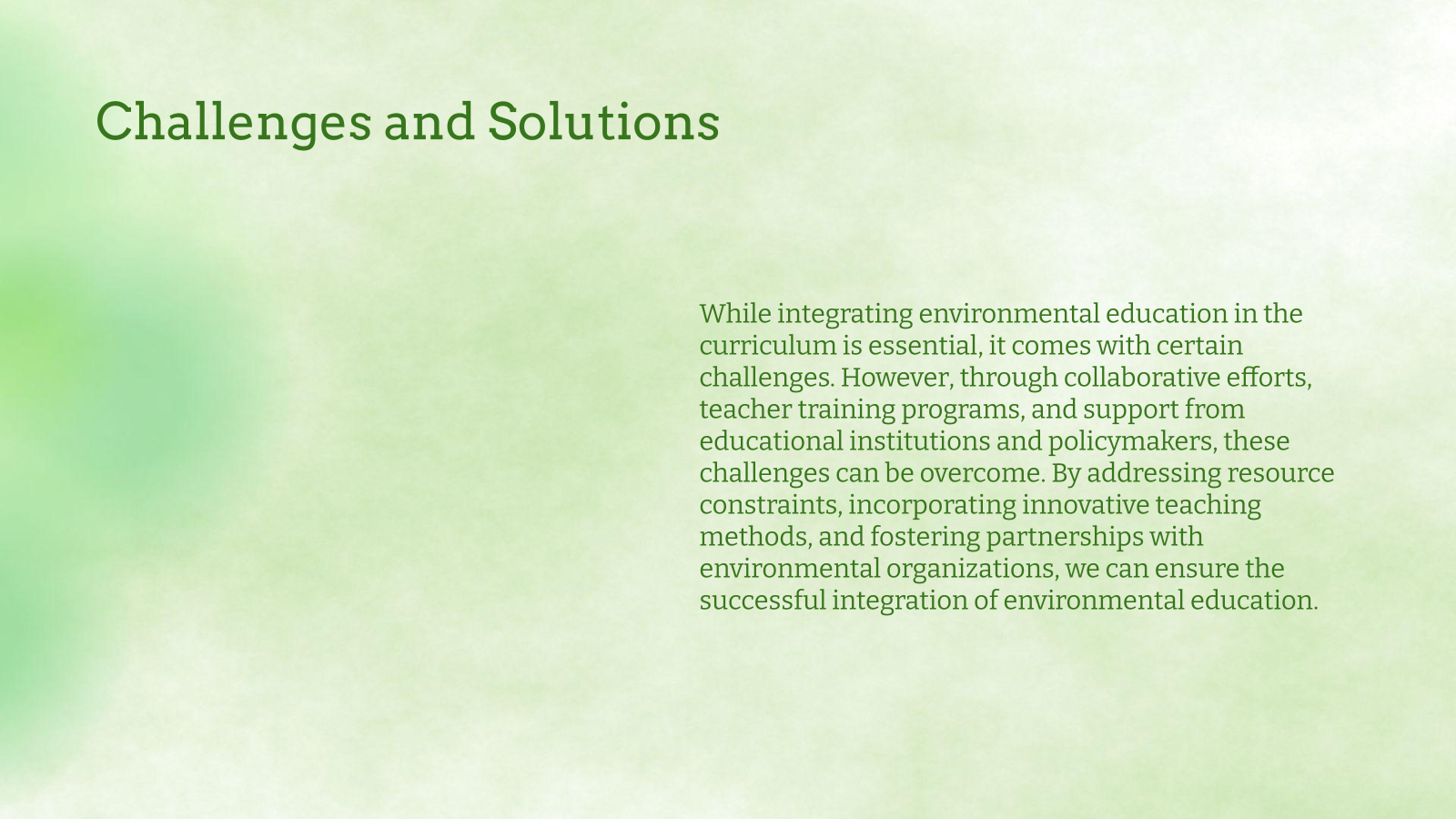 Challenges and Solutions