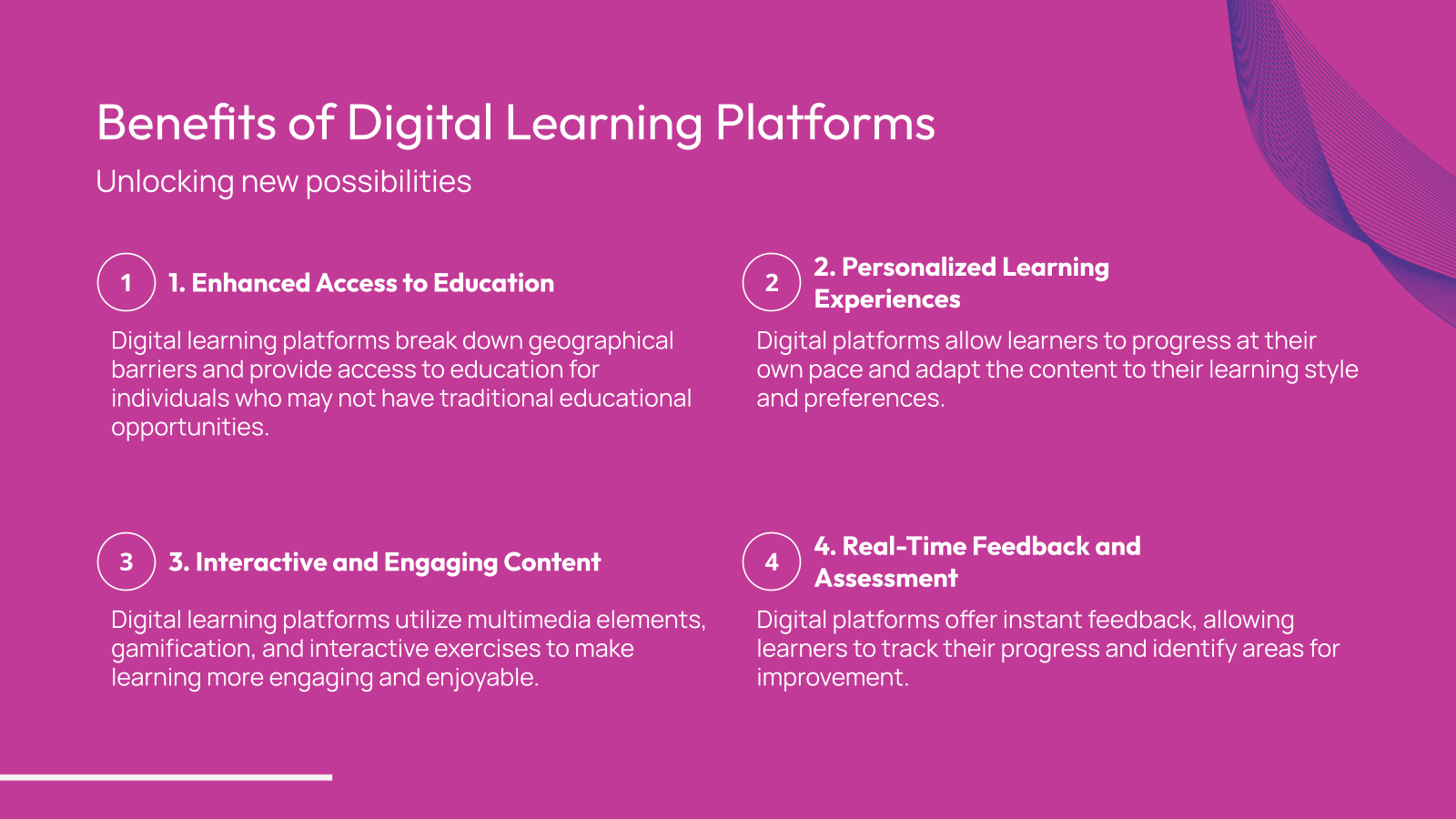 Benefits of Digital Learning Platforms