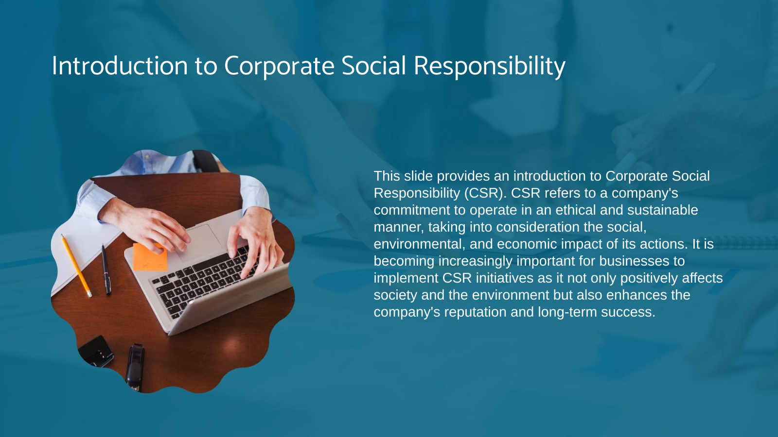 Introduction to Corporate Social Responsibility