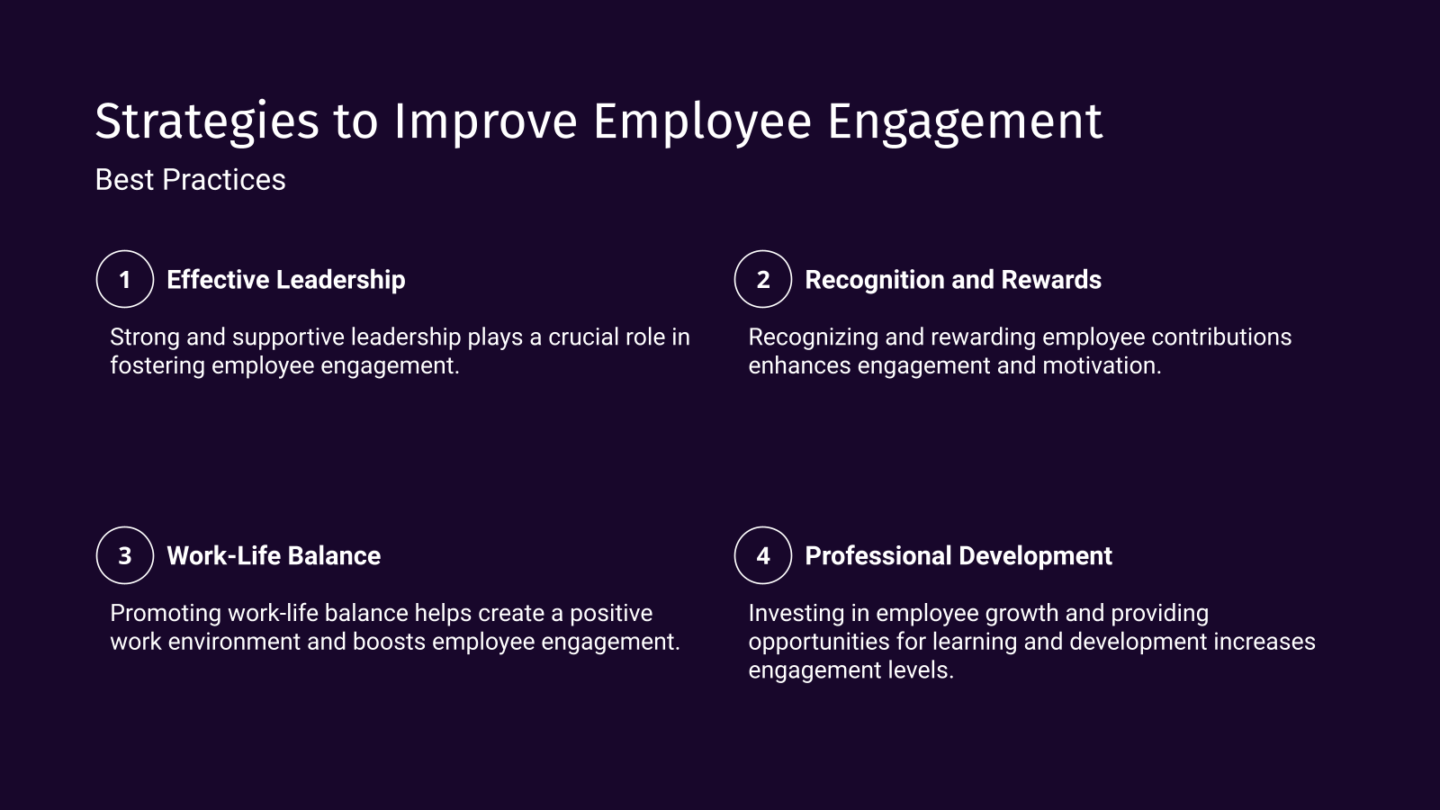 Strategies to Improve Employee Engagement