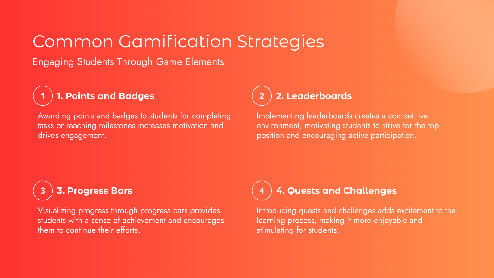 Common Gamification Strategies