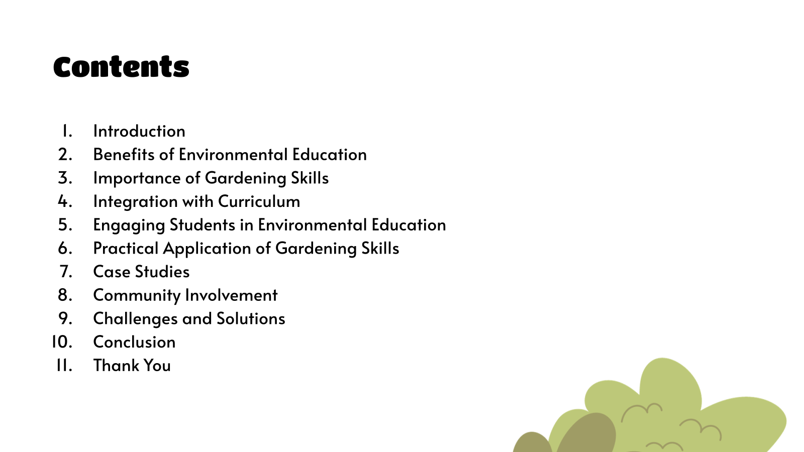 Contents