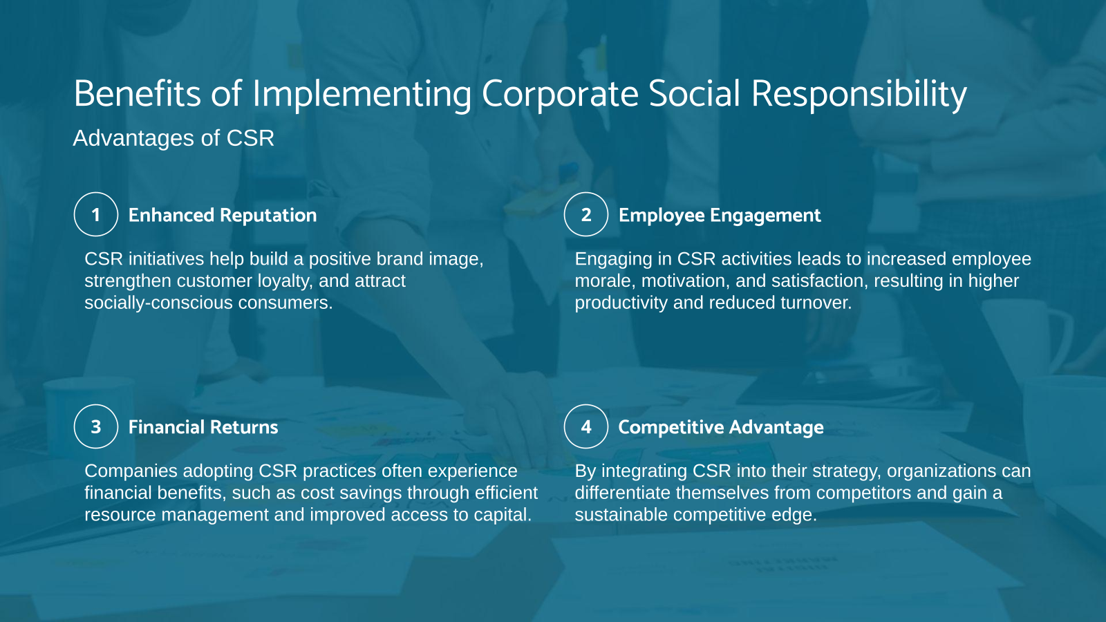 Benefits of Implementing Corporate Social Responsibility