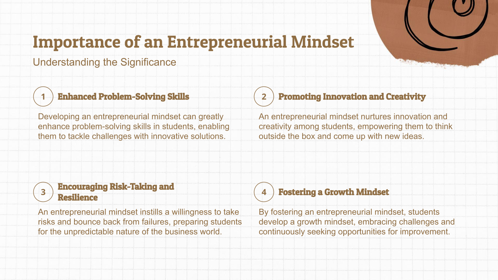 Importance of an Entrepreneurial Mindset