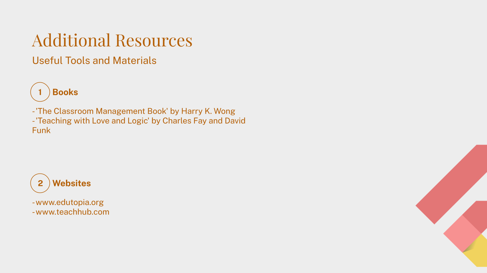 Additional Resources