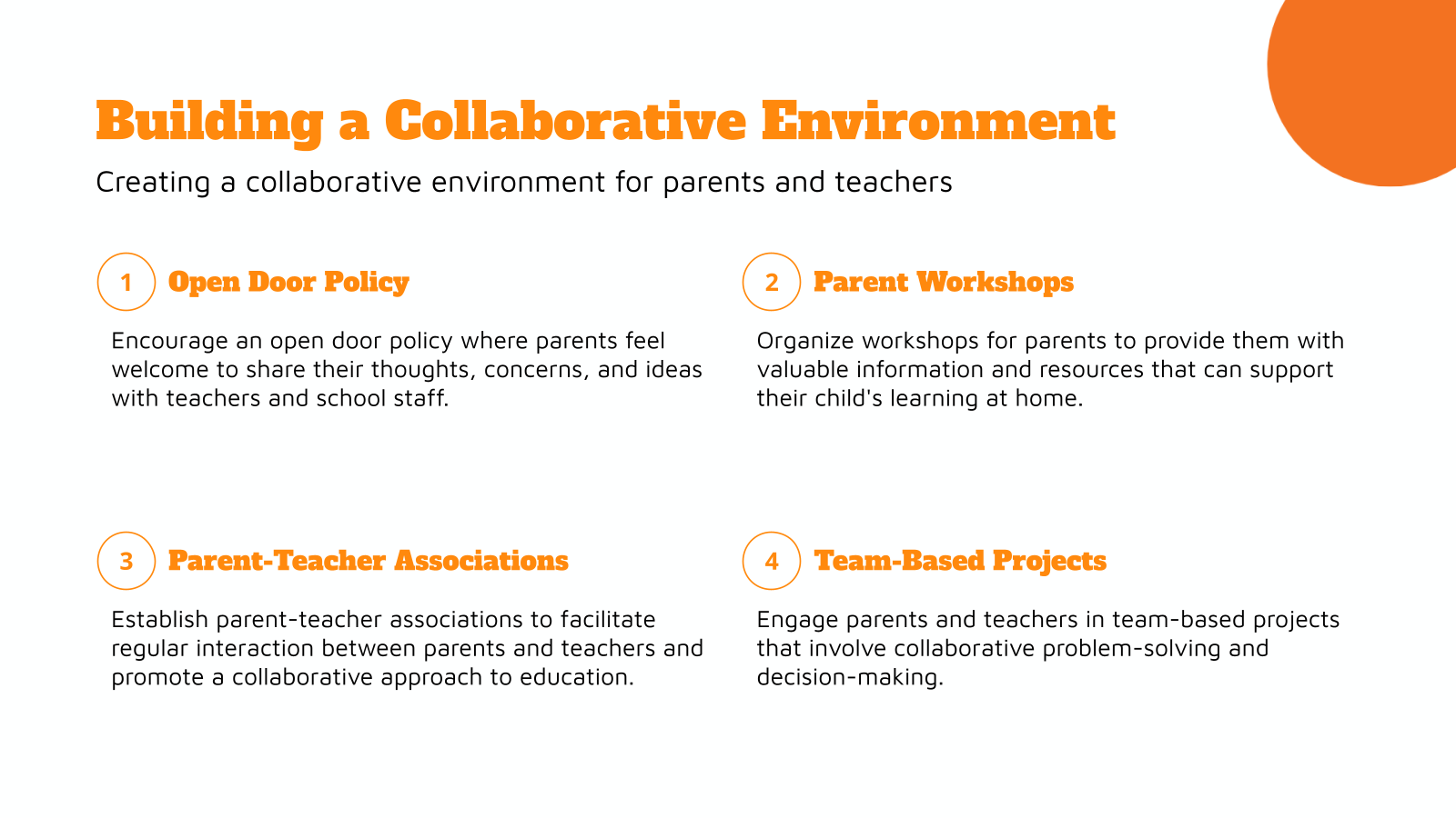 Building a Collaborative Environment