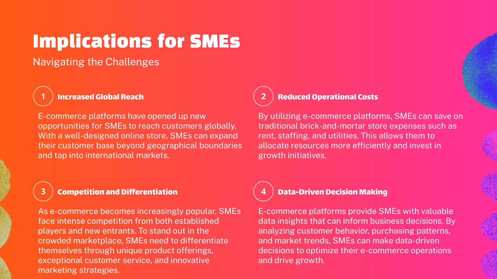 Implications for SMEs