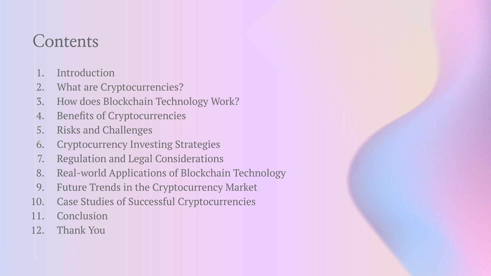 Contents