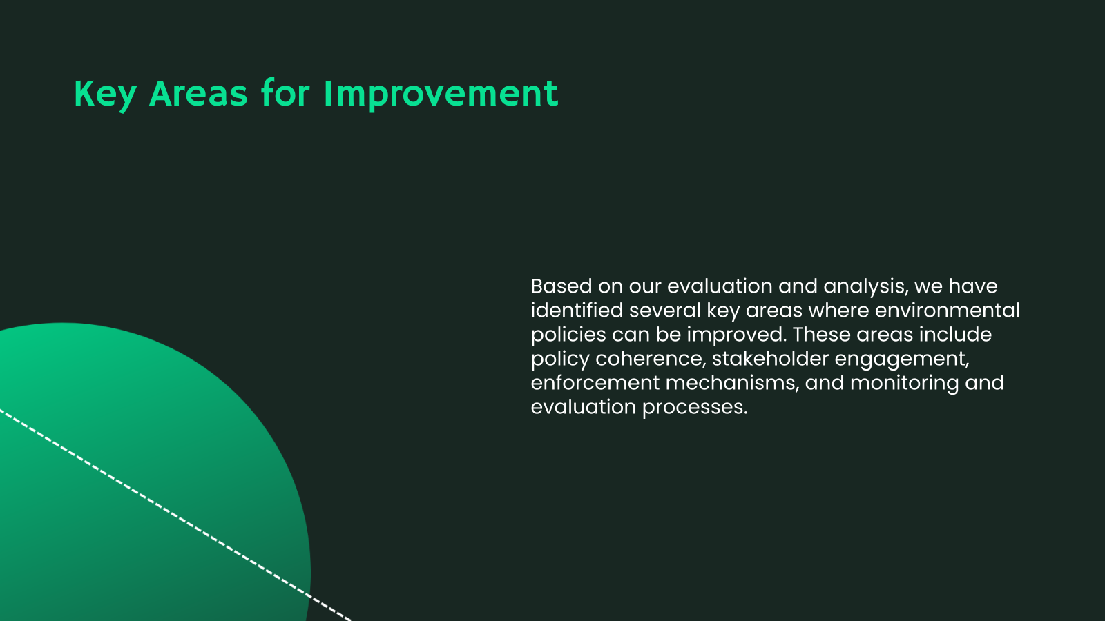 Key Areas for Improvement