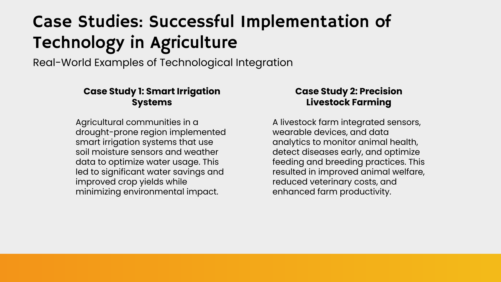 Case Studies: Successful Implementation of Technology in Agriculture