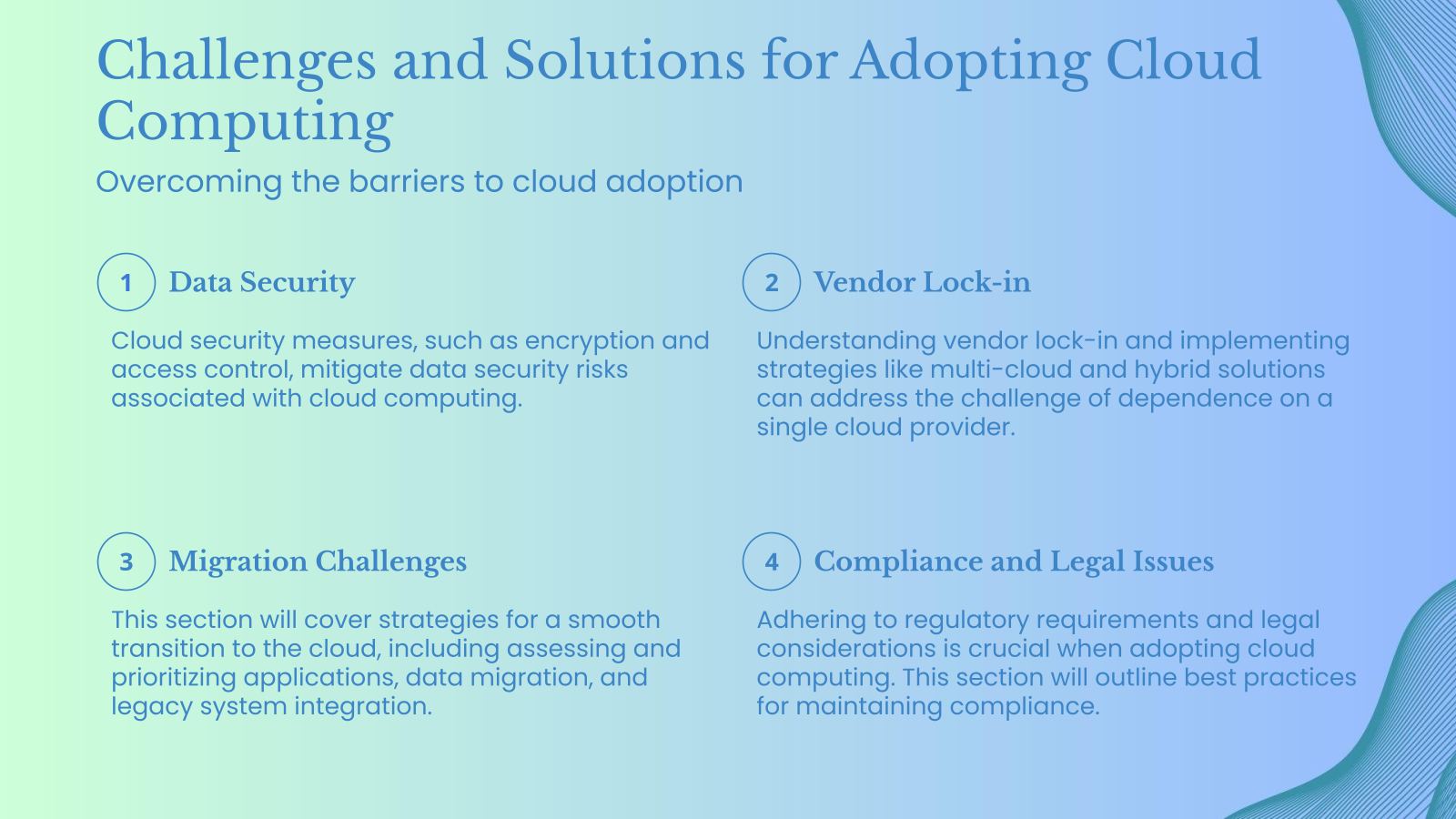 Challenges and Solutions for Adopting Cloud Computing