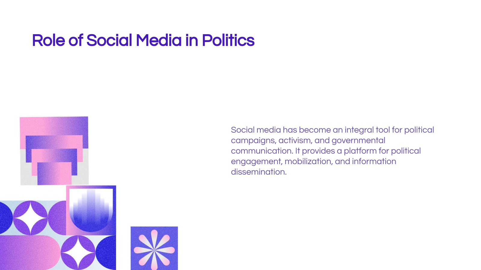 Role of Social Media in Politics