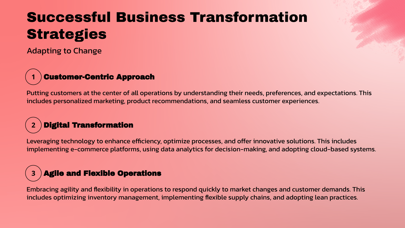 Successful Business Transformation Strategies