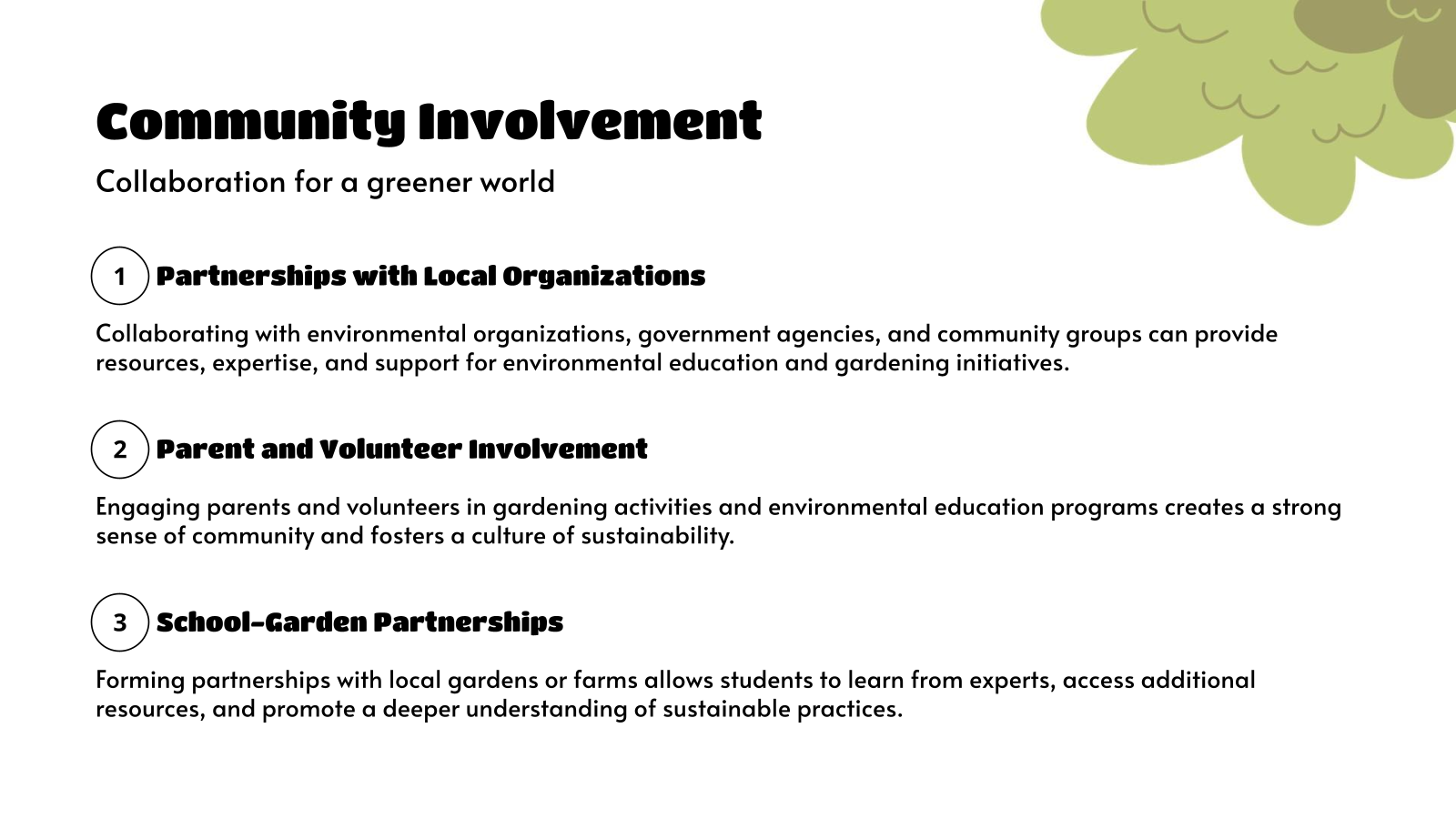 Community Involvement