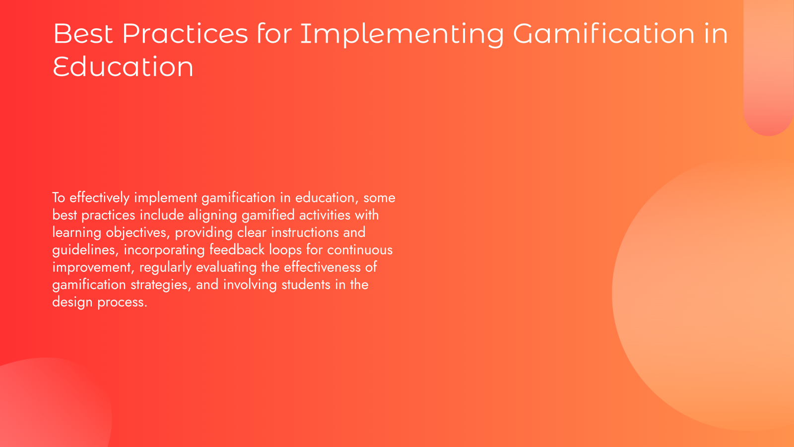 Best Practices for Implementing Gamification in Education