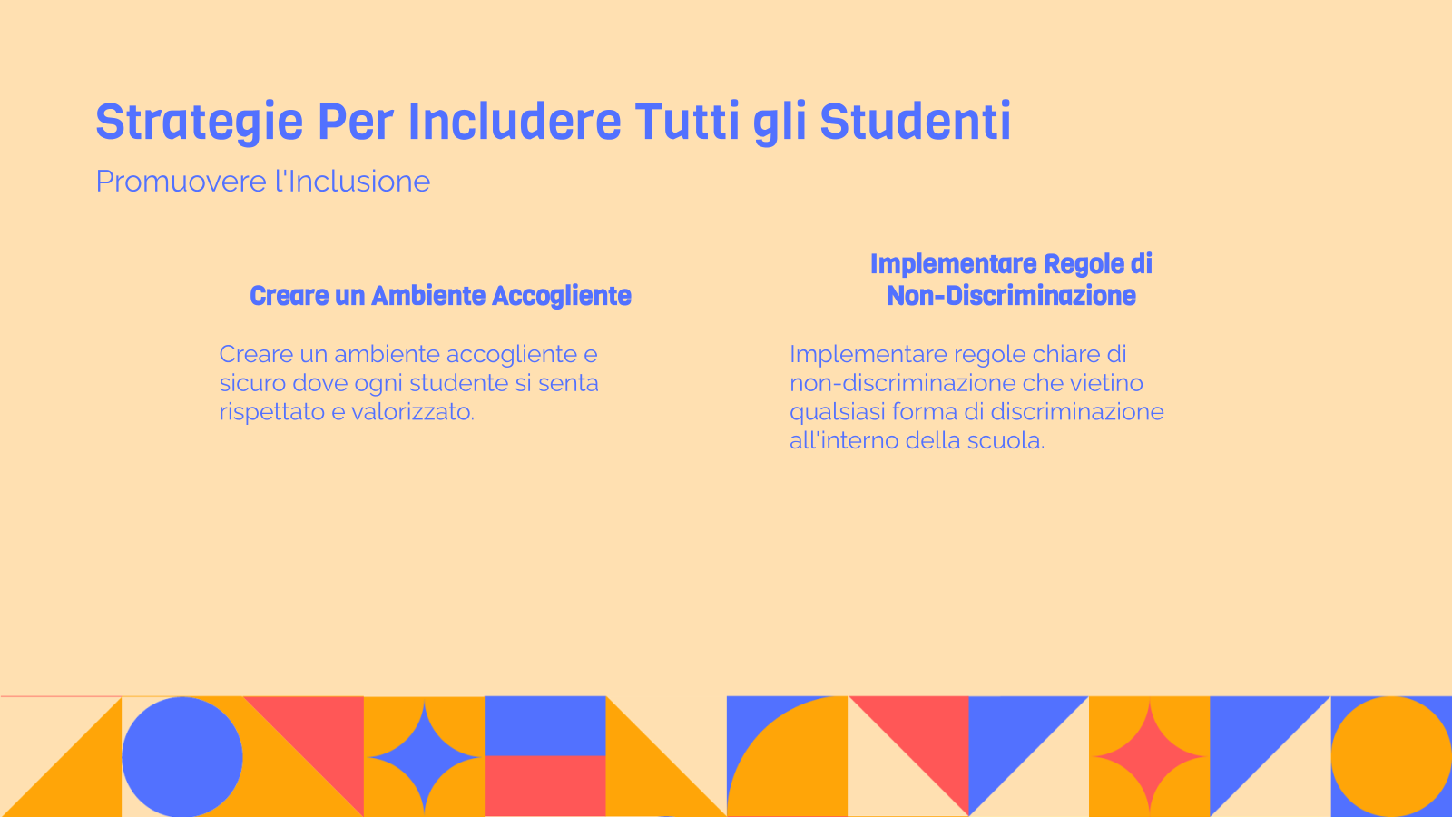 Strategie Per Includere Tutti gli Studenti