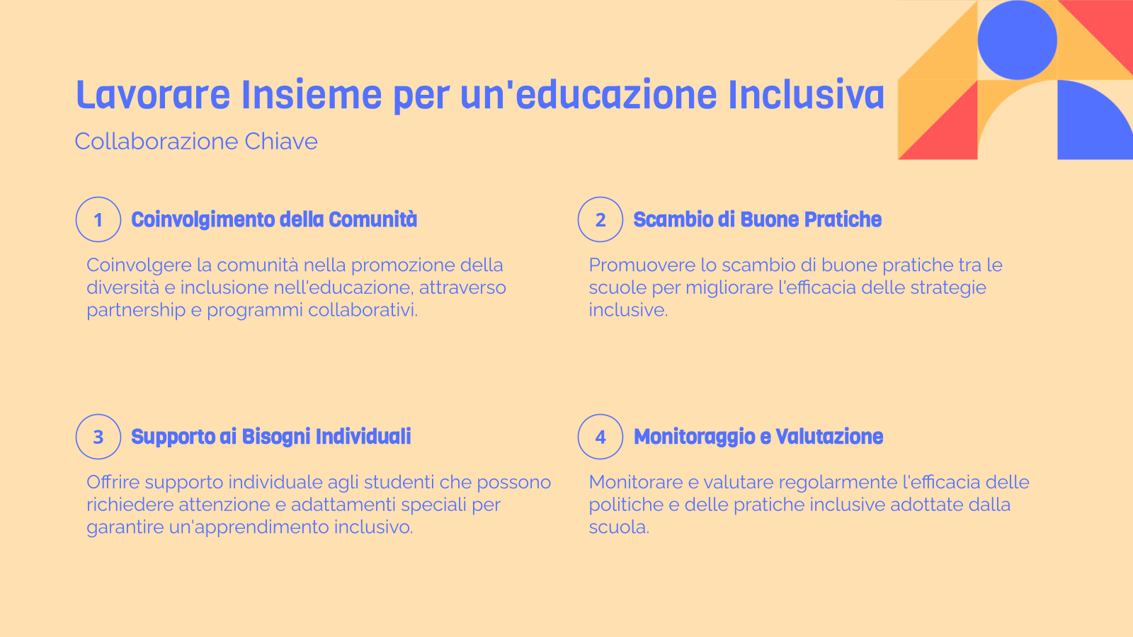 Lavorare Insieme per un'educazione Inclusiva