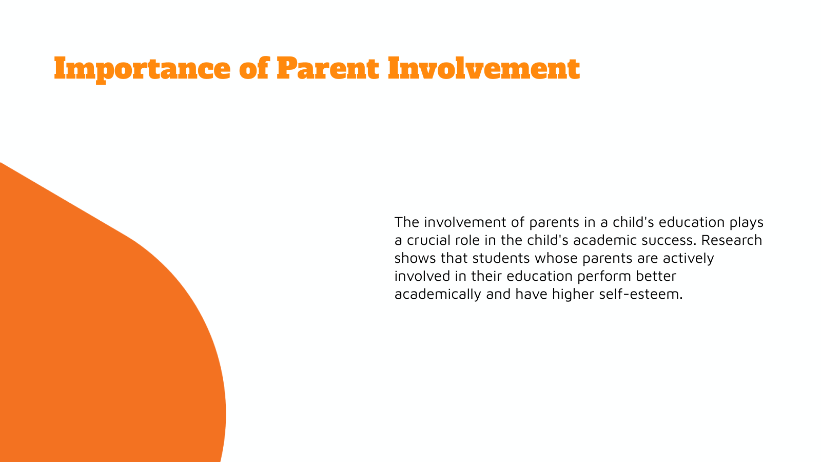Importance of Parent Involvement