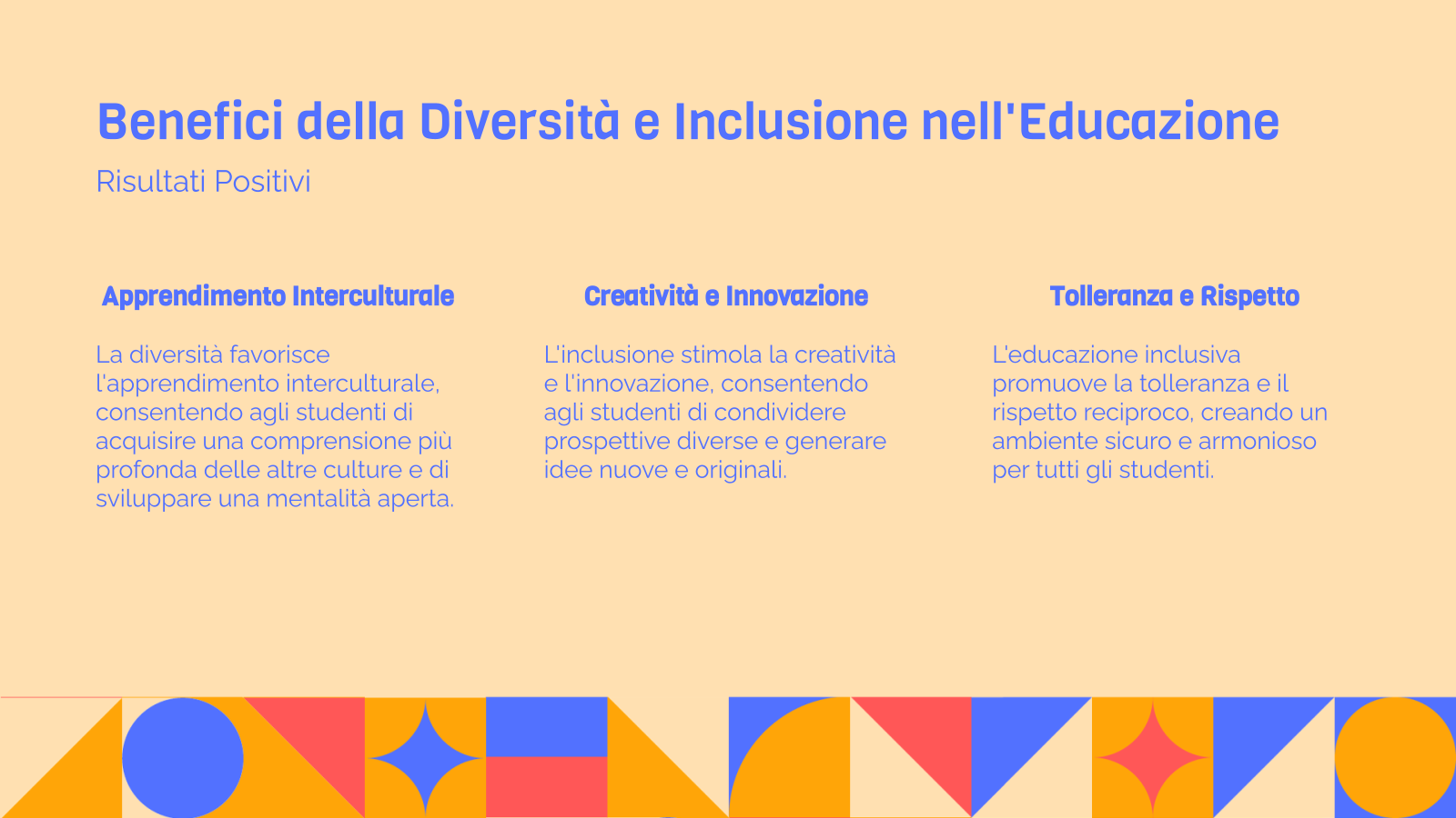 Benefici della Diversità e Inclusione nell'Educazione