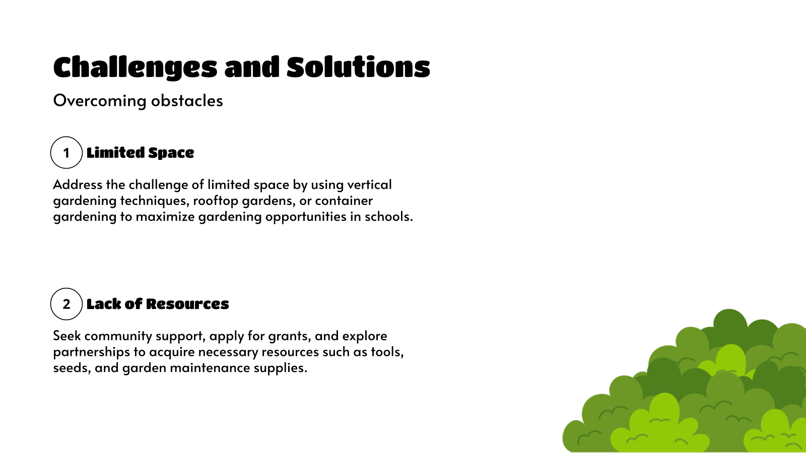 Challenges and Solutions