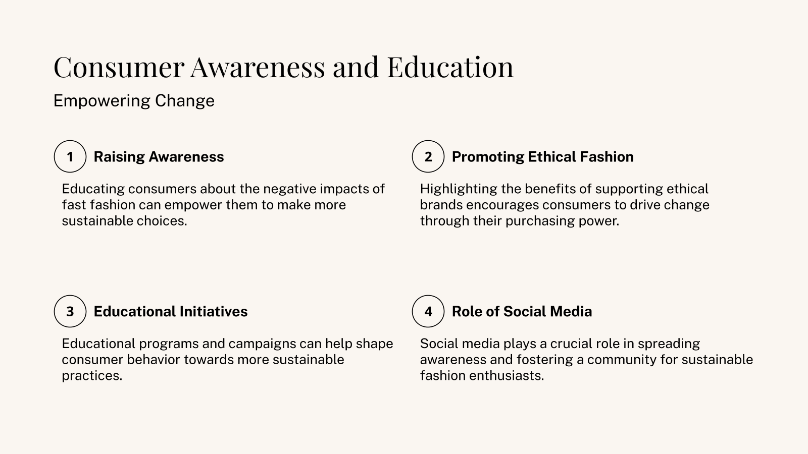Consumer Awareness and Education