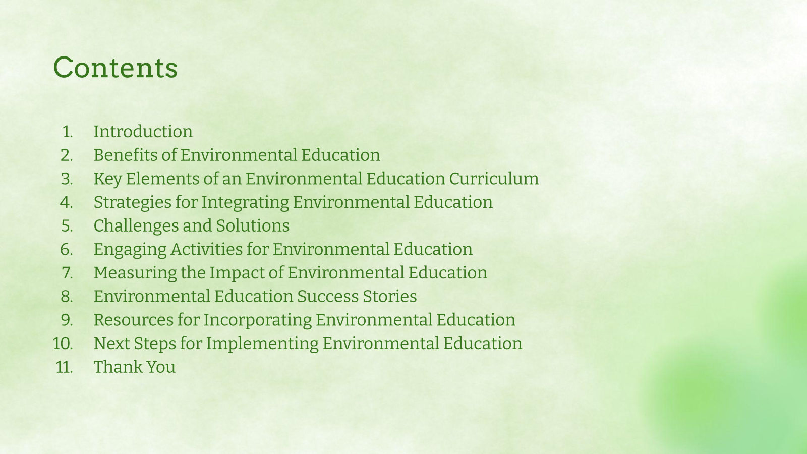 Contents