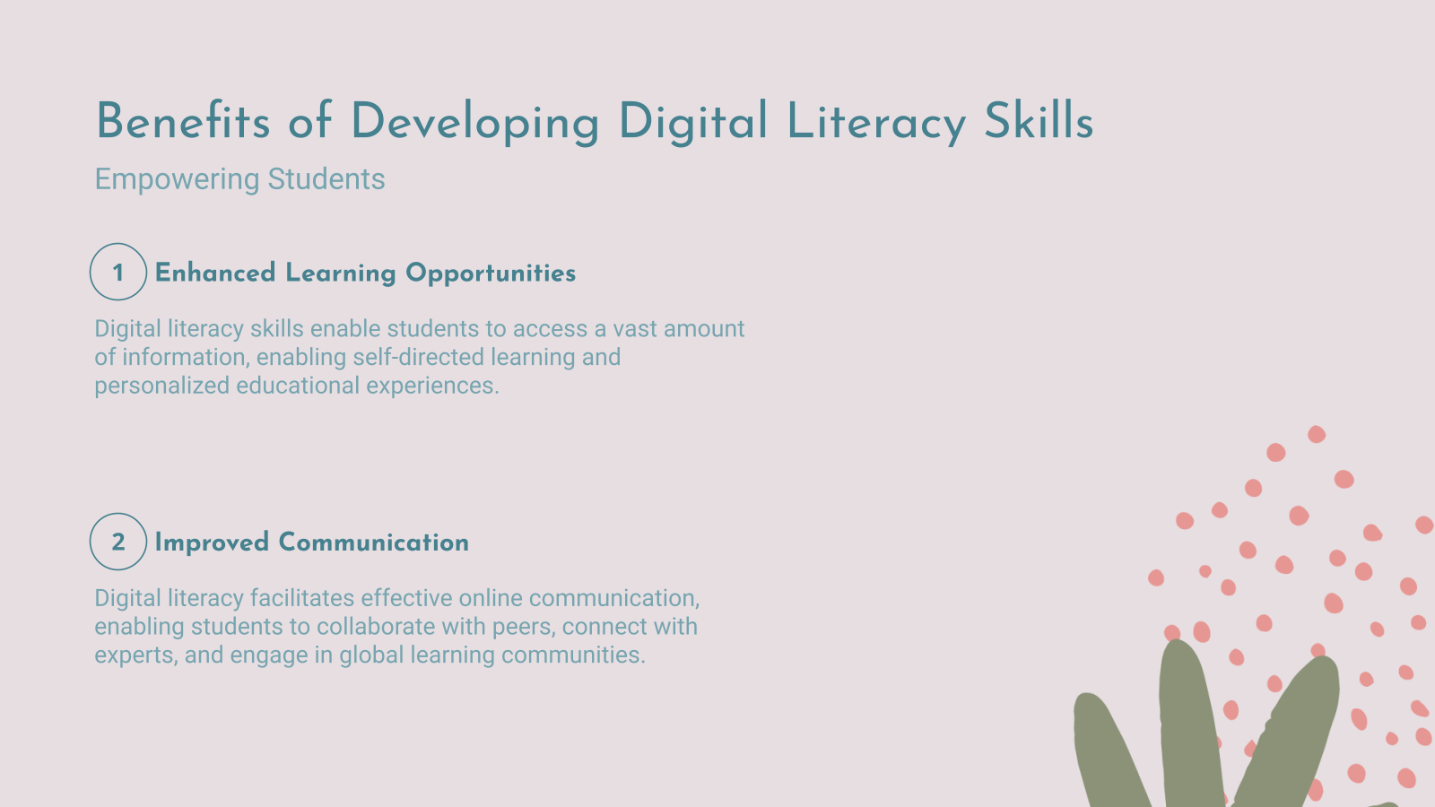 Benefits of Developing Digital Literacy Skills