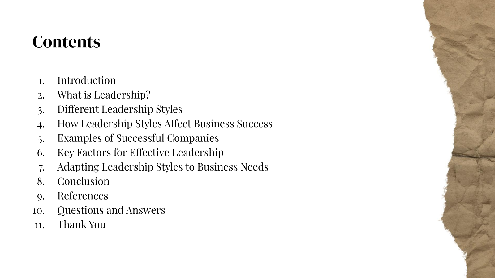 Contents