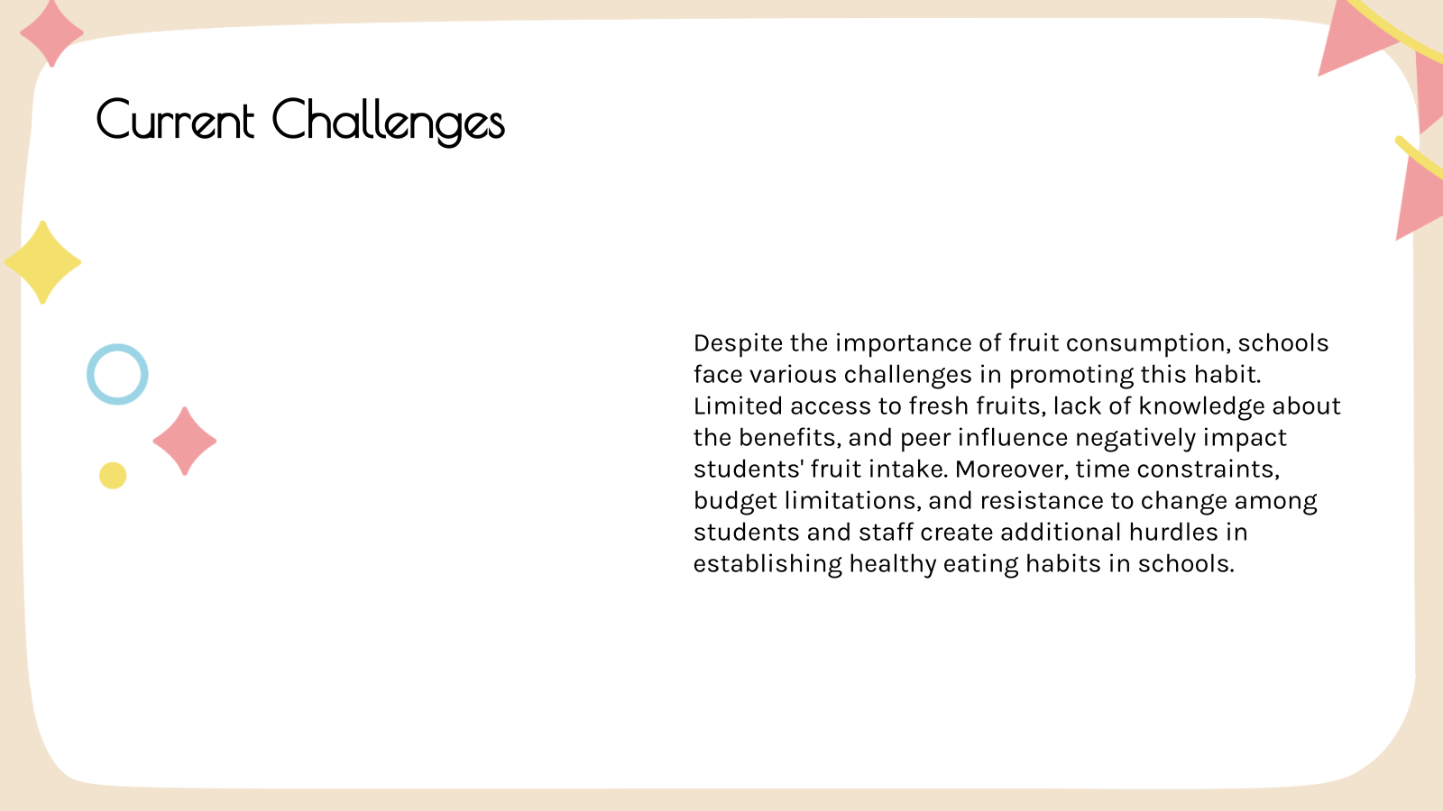 Current Challenges