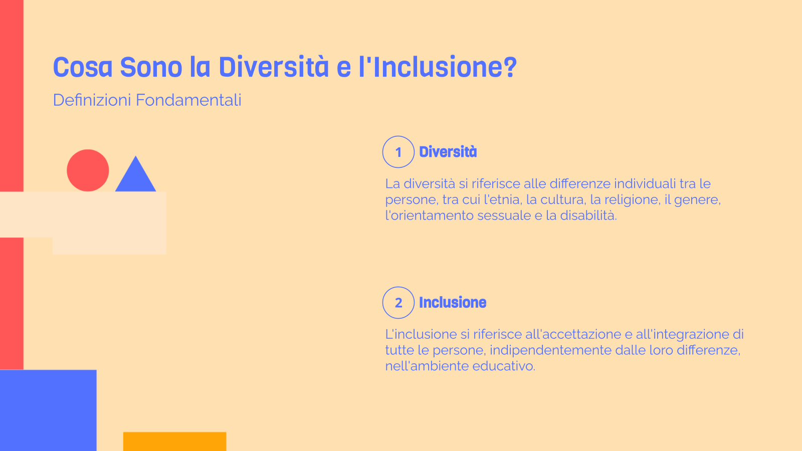 Cosa Sono la Diversità e l'Inclusione?
