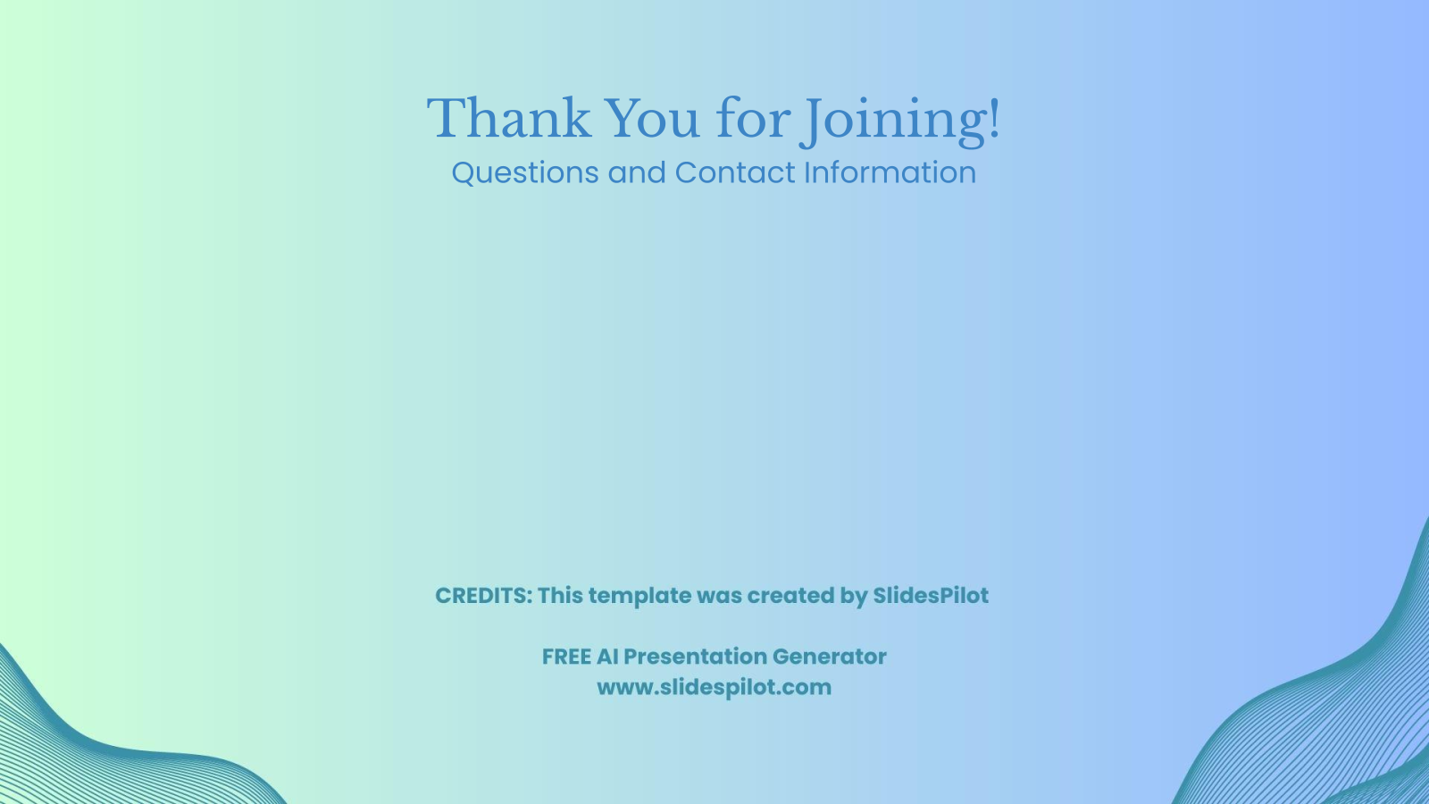 Thank You for Joining!