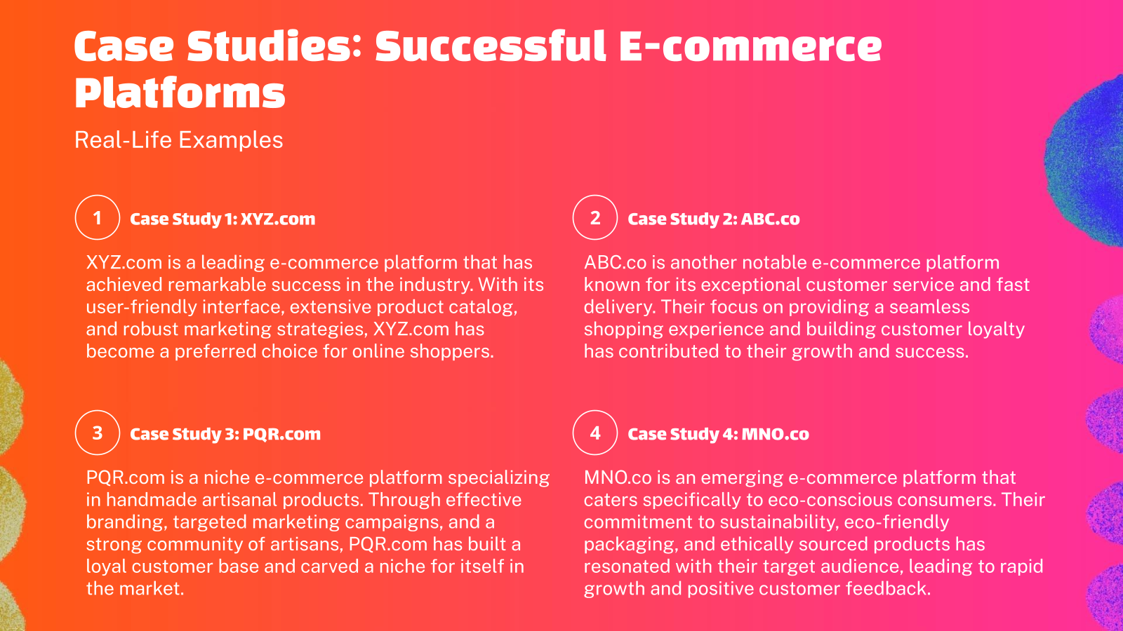 Case Studies: Successful E-commerce Platforms