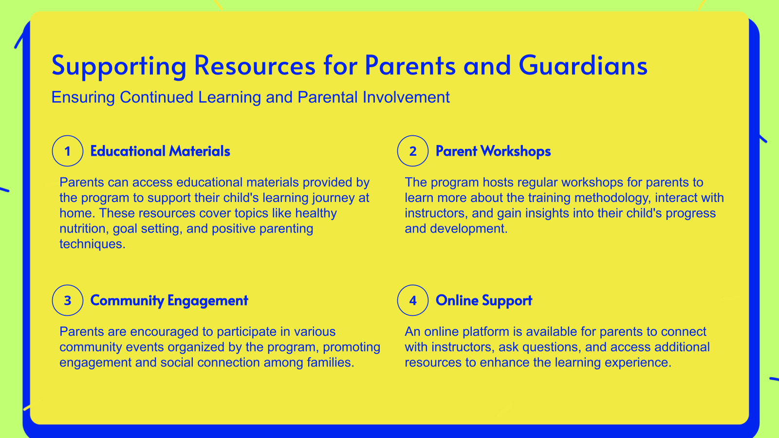 Supporting Resources for Parents and Guardians