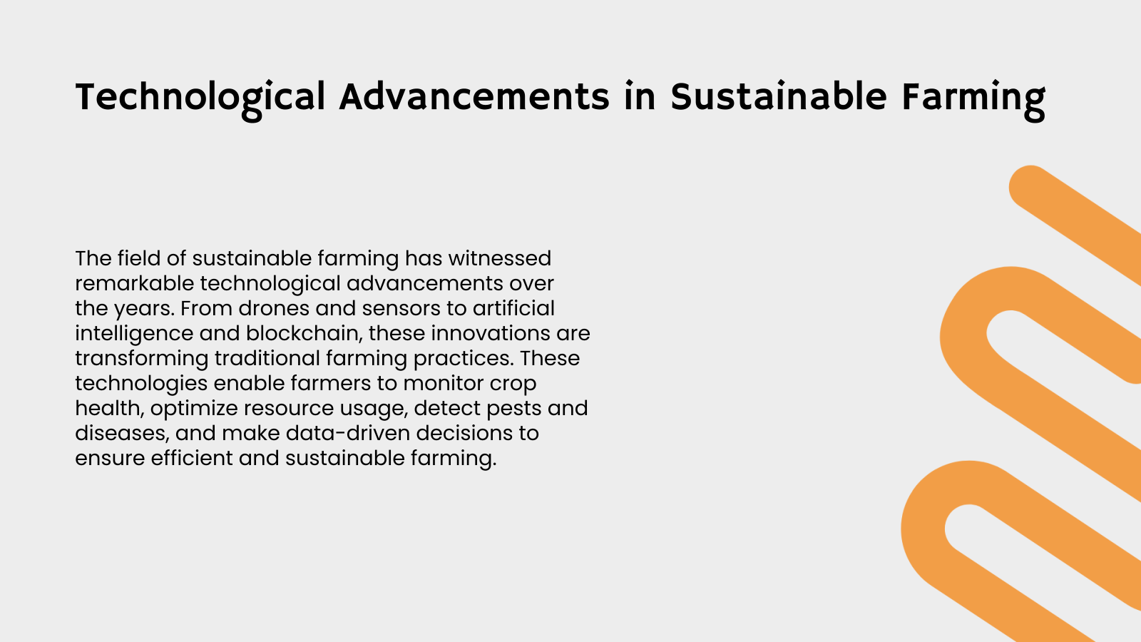 Technological Advancements in Sustainable Farming