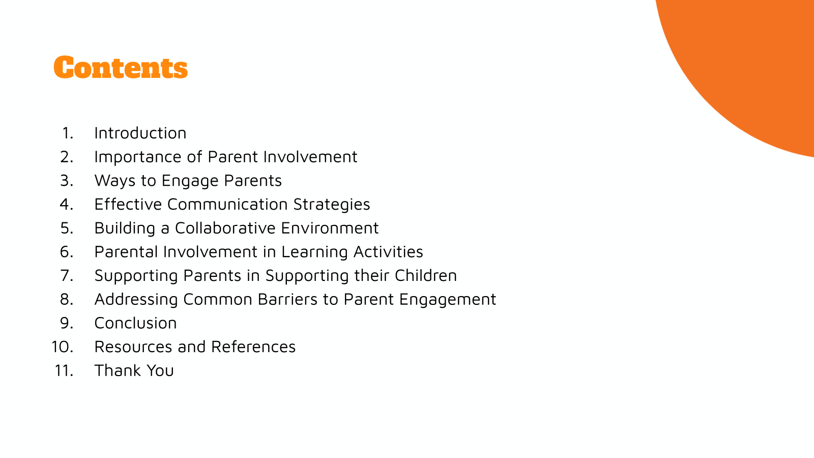 Contents