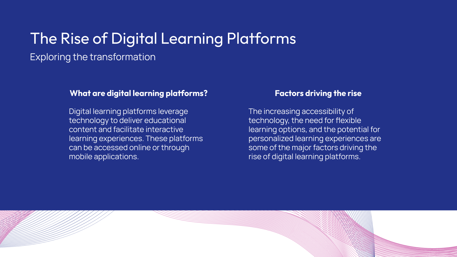 The Rise of Digital Learning Platforms