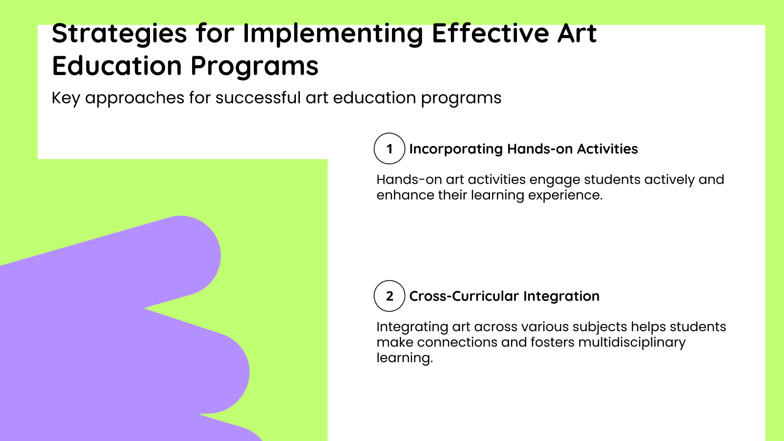 Strategies for Implementing Effective Art Education Programs