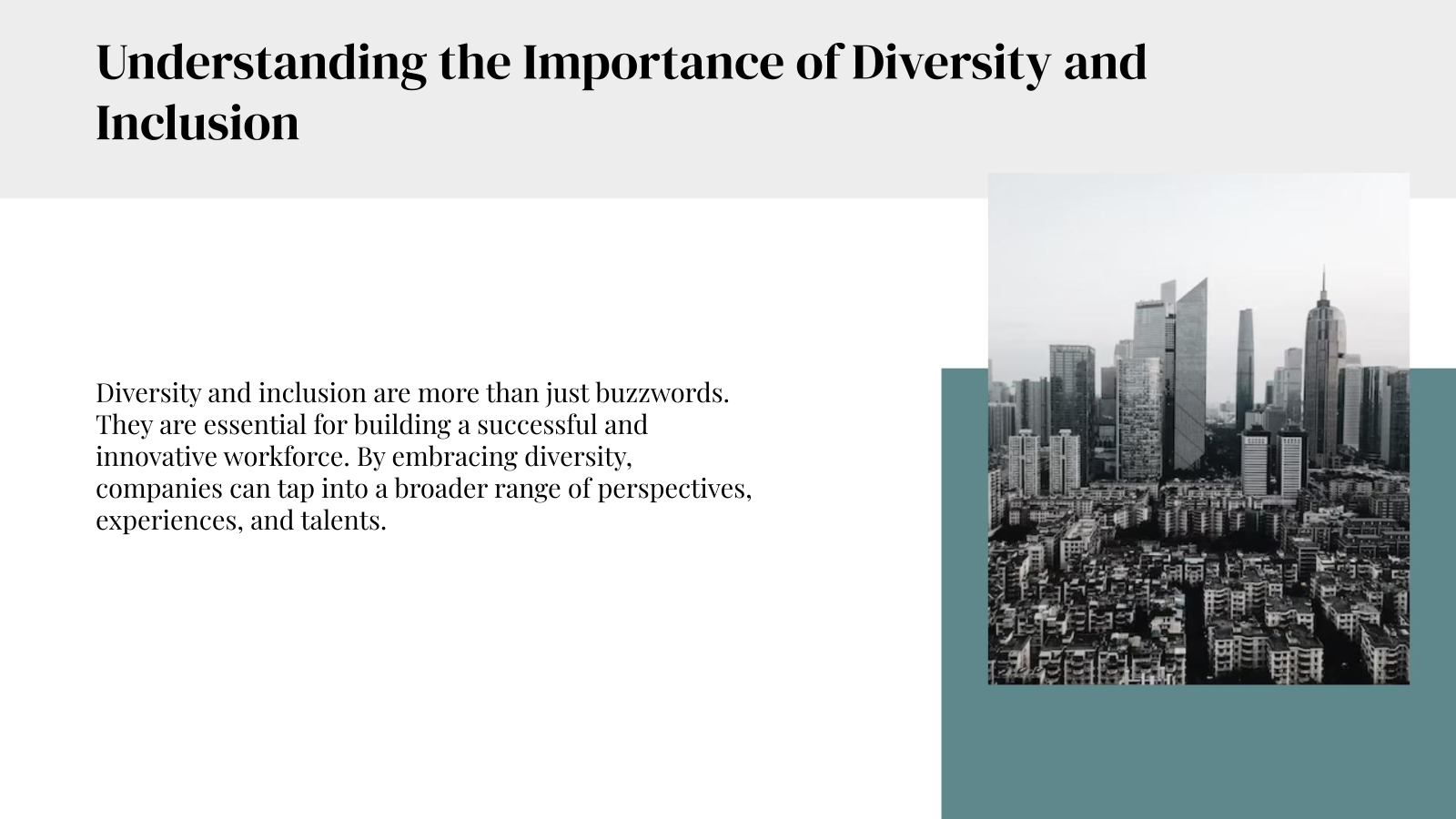 Understanding the Importance of Diversity and Inclusion