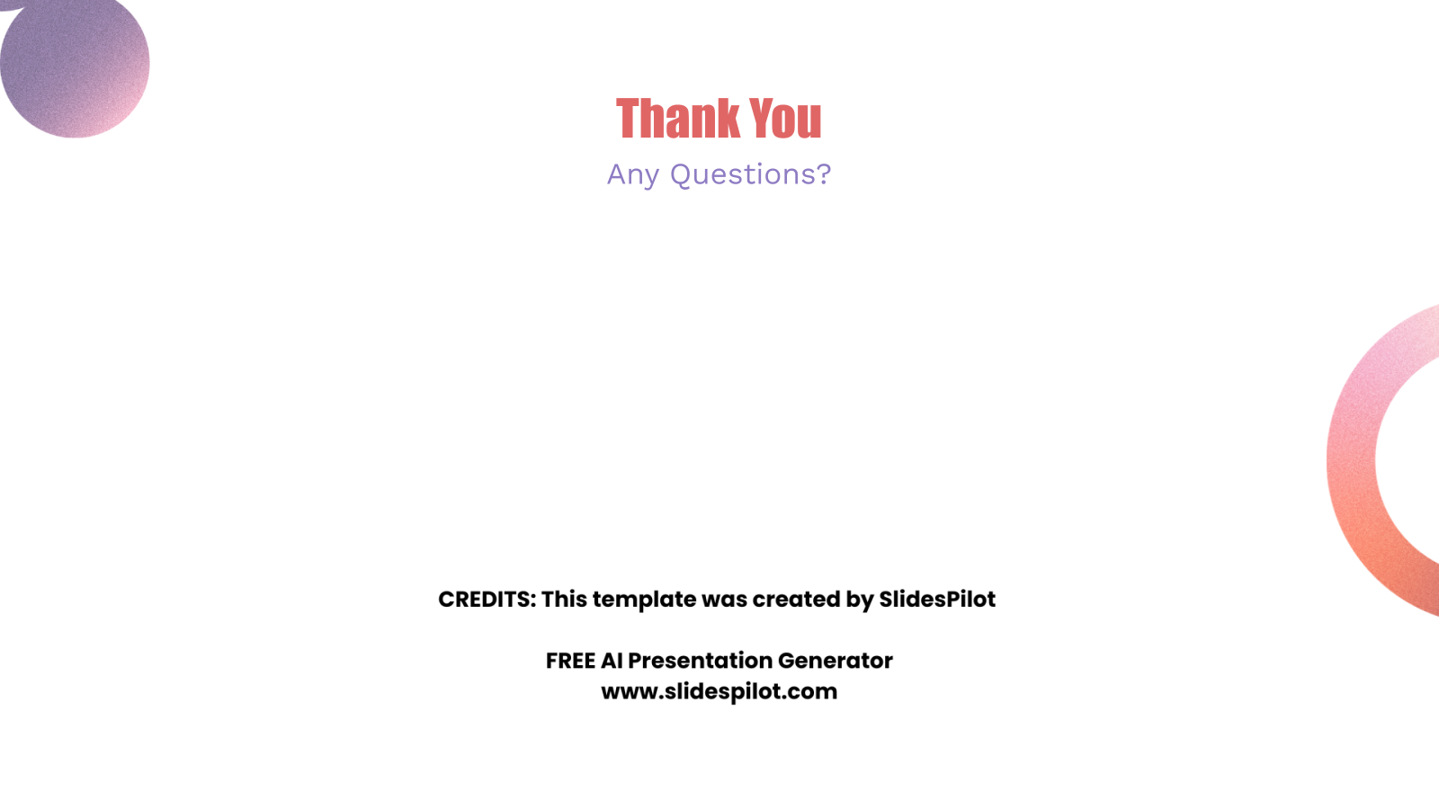 Thank You
