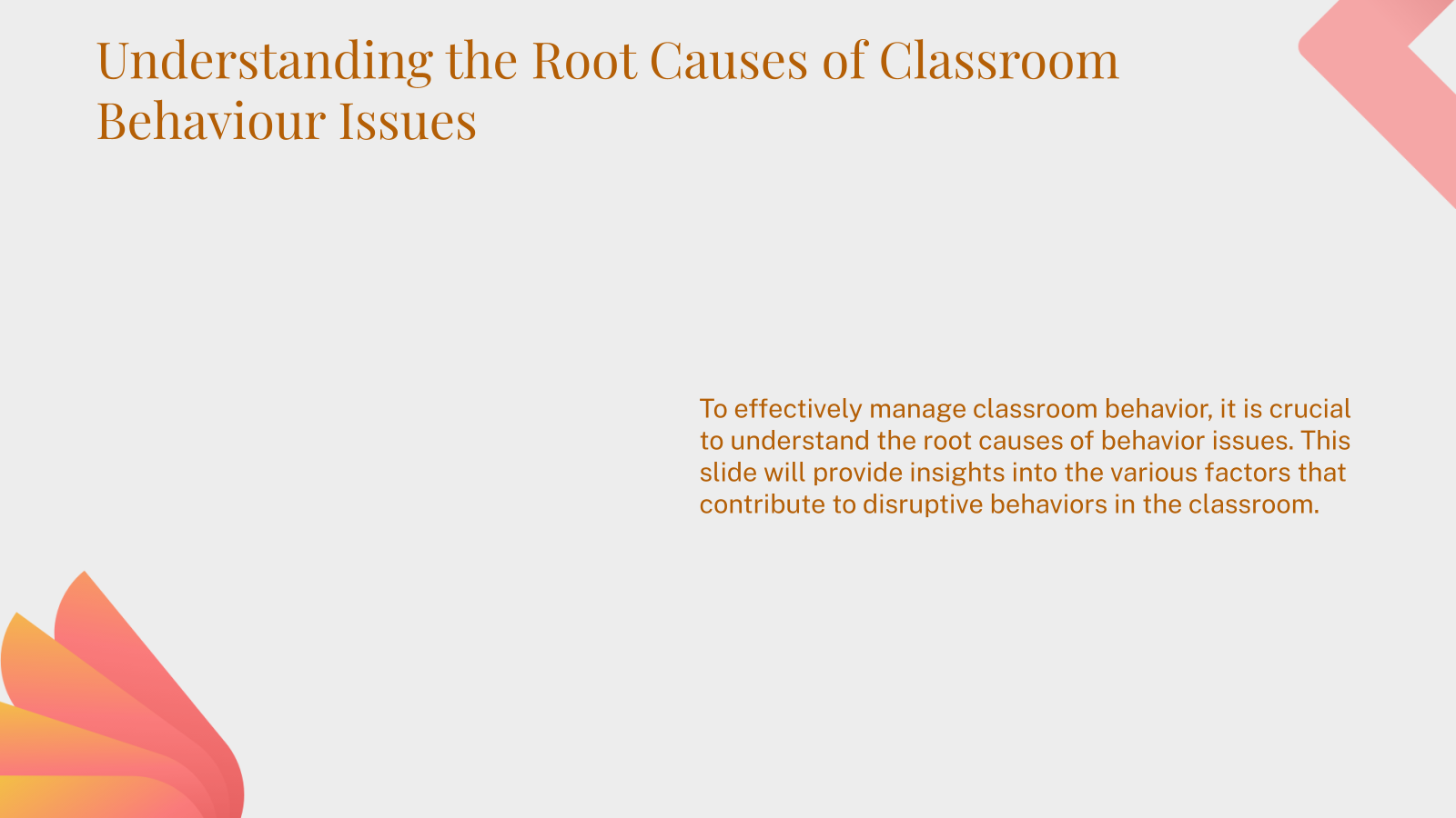 Understanding the Root Causes of Classroom Behaviour Issues