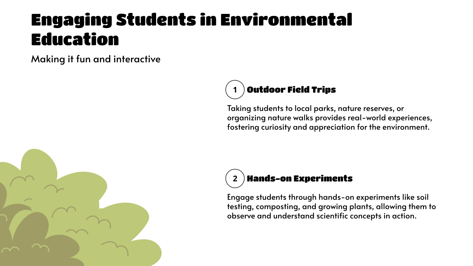 Engaging Students in Environmental Education