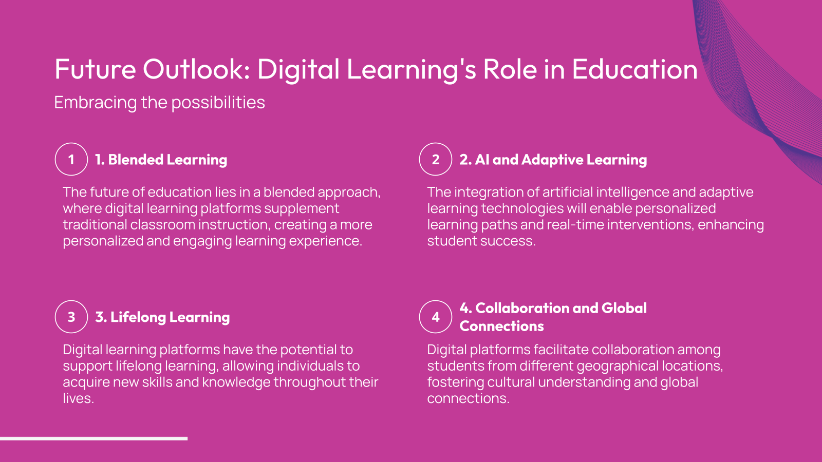 Future Outlook: Digital Learning's Role in Education