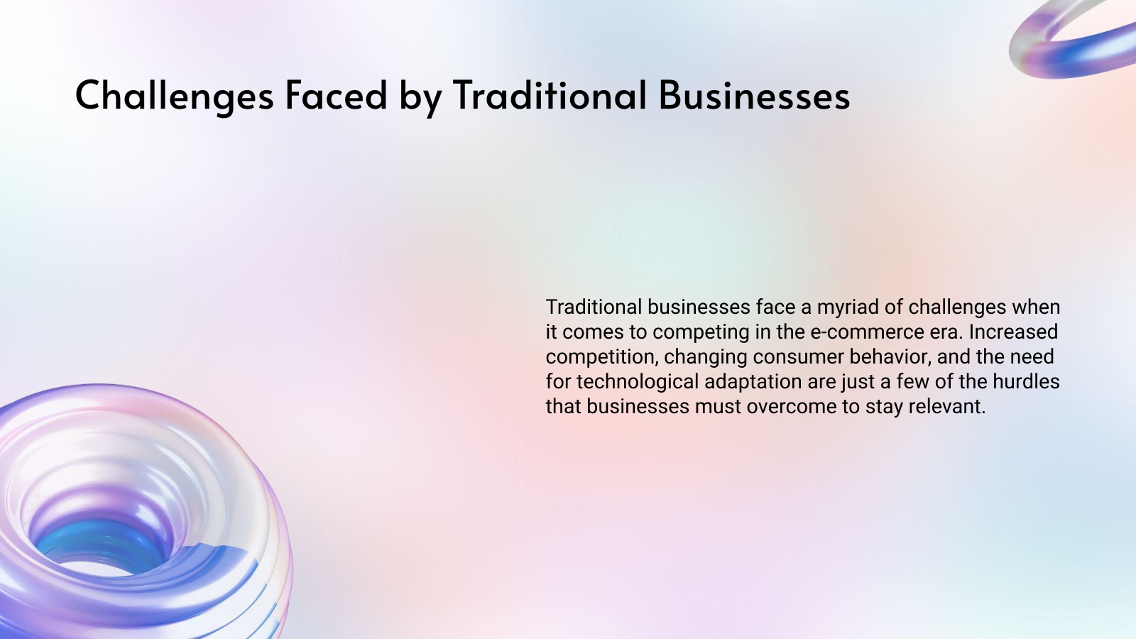 Challenges Faced by Traditional Businesses