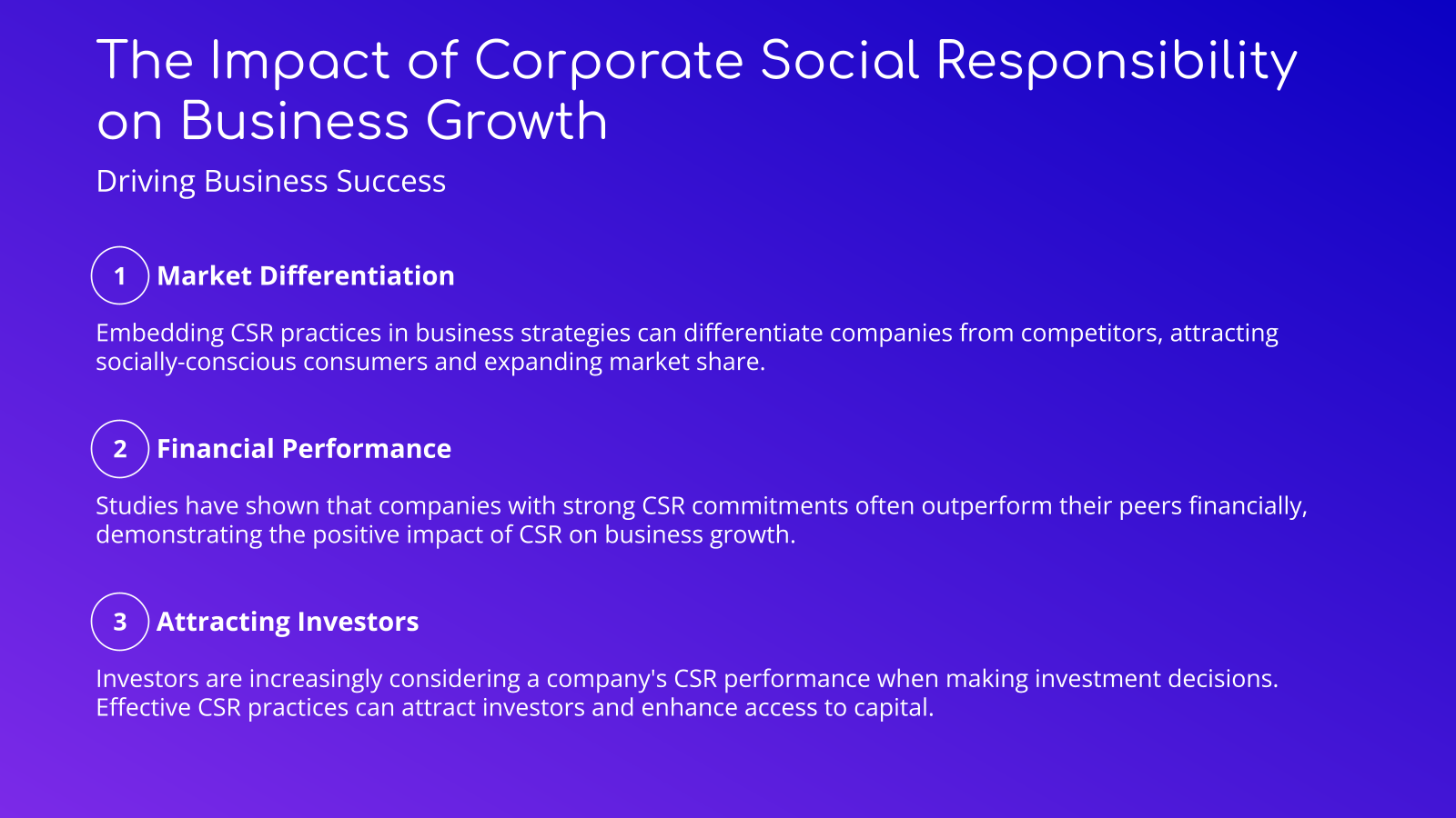 The Impact of Corporate Social Responsibility on Business Growth