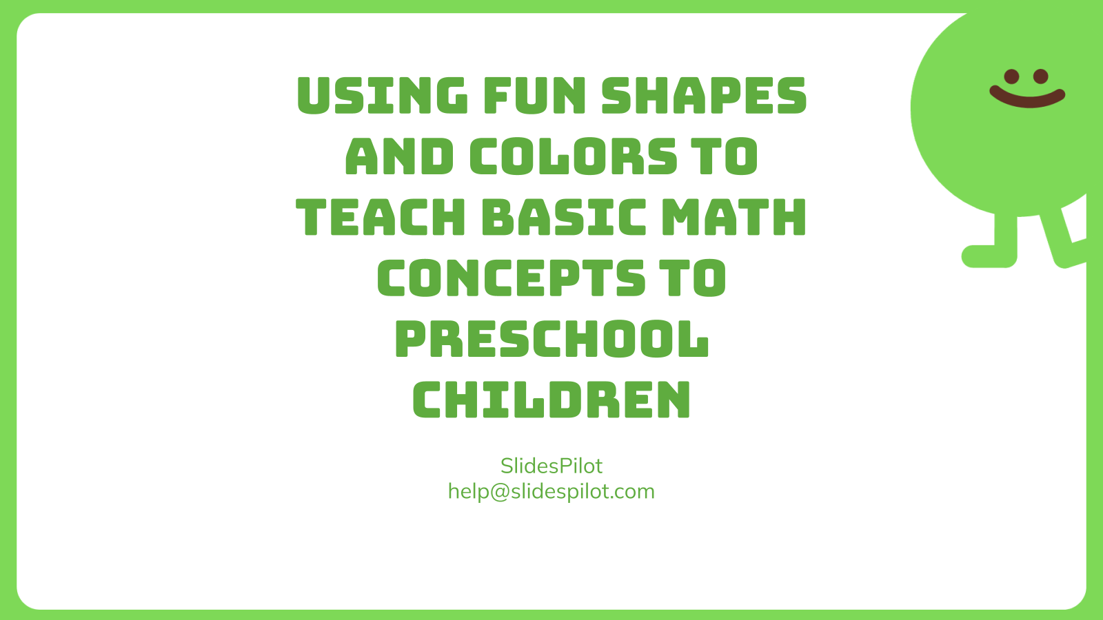 Using Fun Shapes and Colors to Teach Basic Math Concepts to Preschool Children