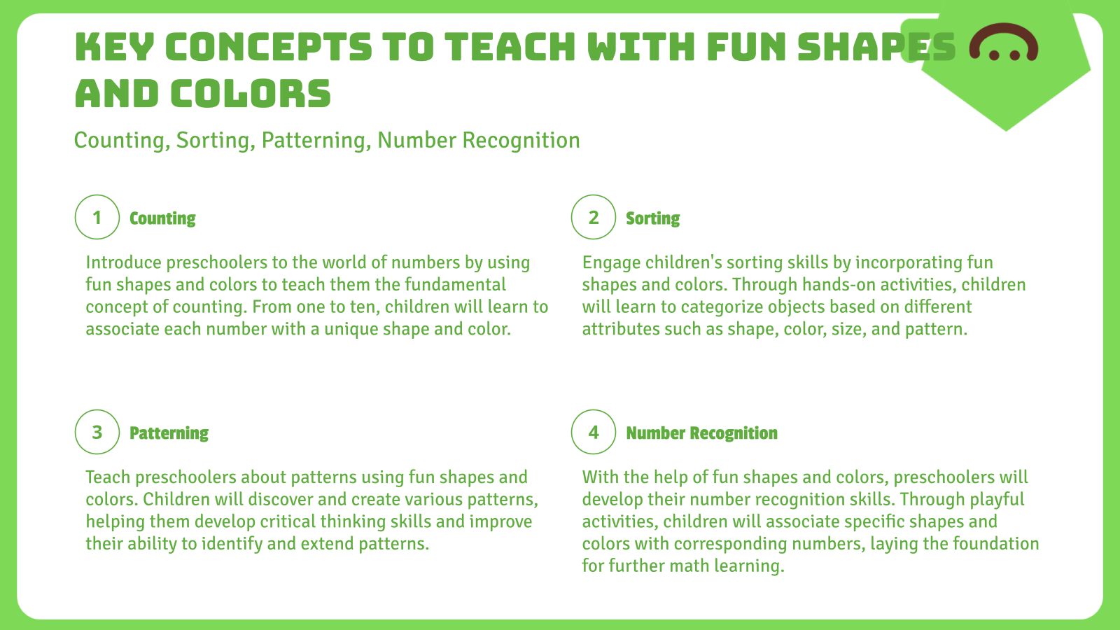 Key Concepts to Teach with Fun Shapes and Colors