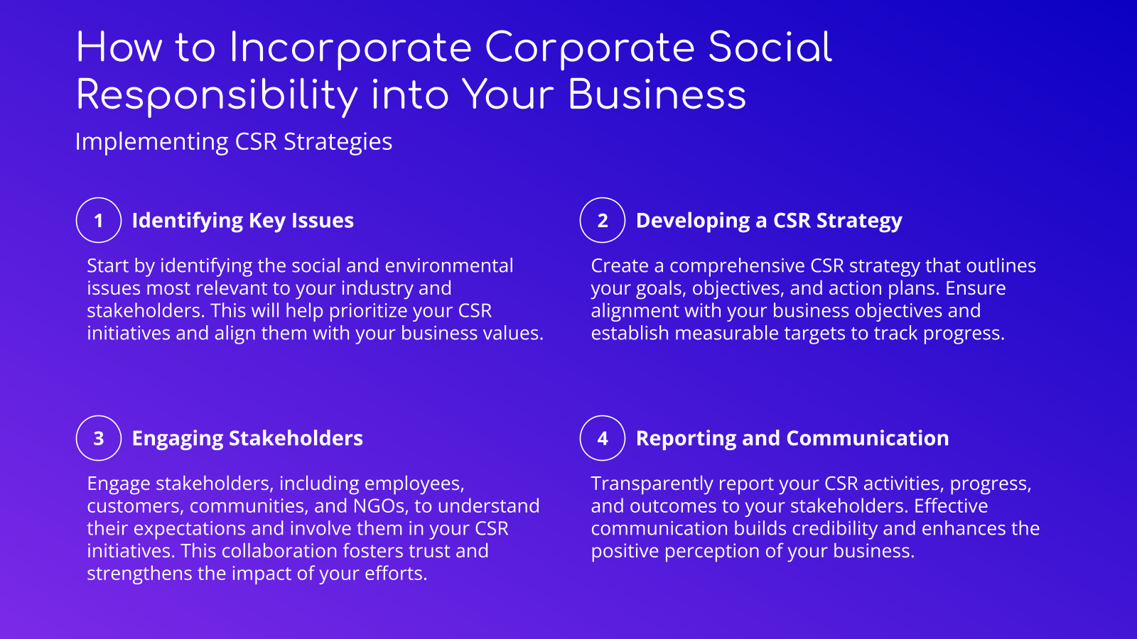 How to Incorporate Corporate Social Responsibility into Your Business