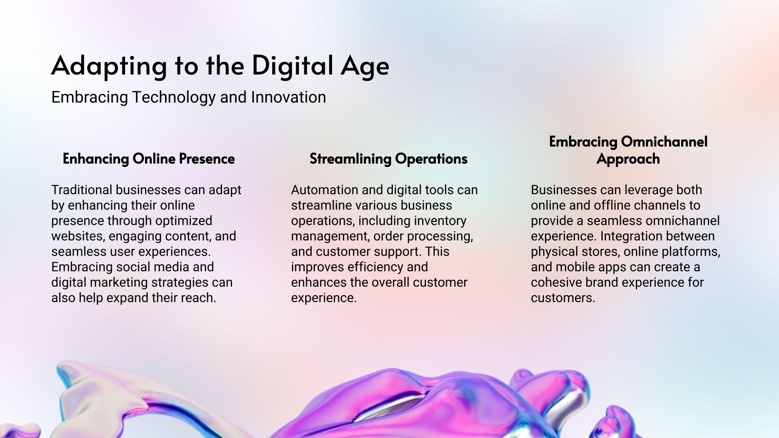 Adapting to the Digital Age