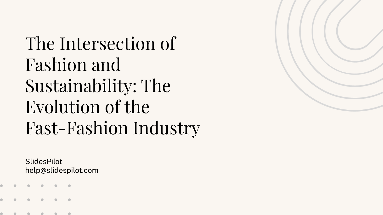 The Intersection of Fashion and Sustainability: The Evolution of the Fast-Fashion Industry